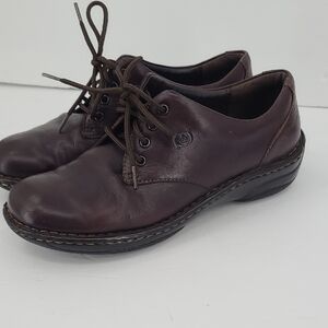 Born Brown Leather Flats